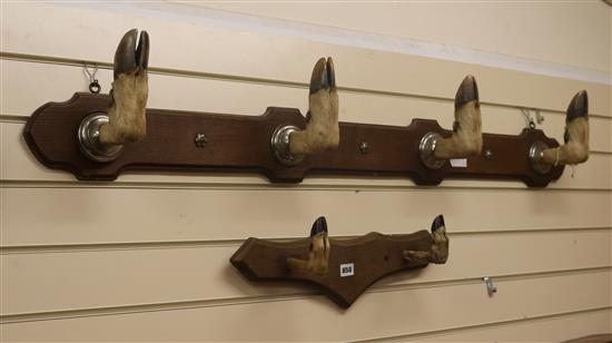 A coat rack and another W.130cm and 50cm
